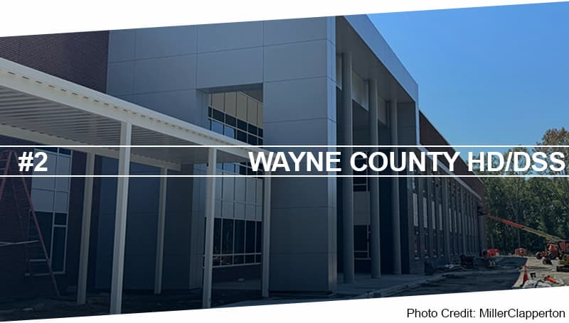 an image of a building with a sign that says wayne county hdds