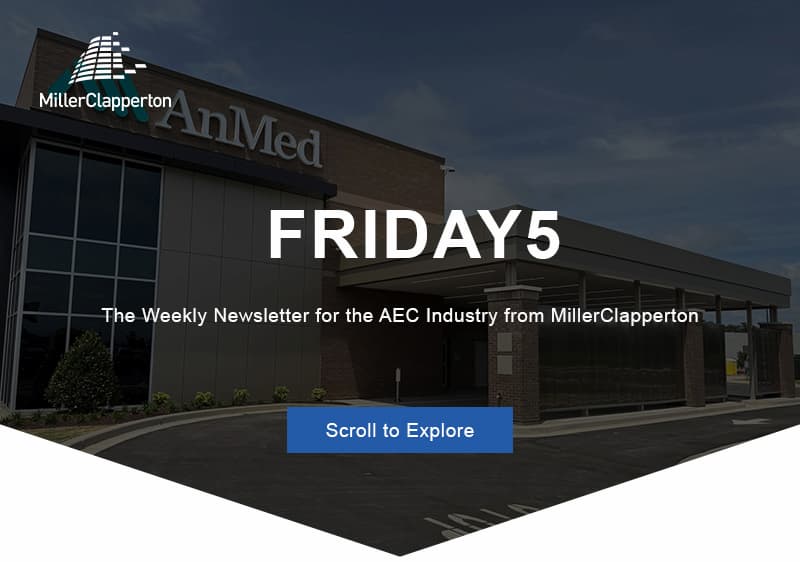 an image of a building with a sky background and the words friday 5