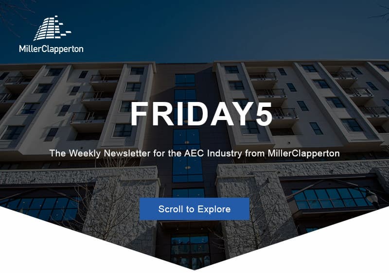 an image of a building with a sky background and the words friday 5