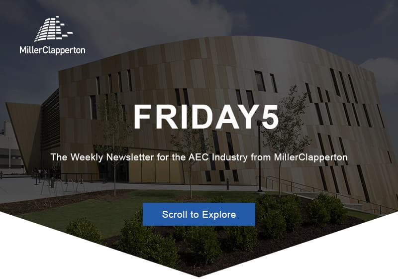 an image of a building with a sky background and the words friday 5