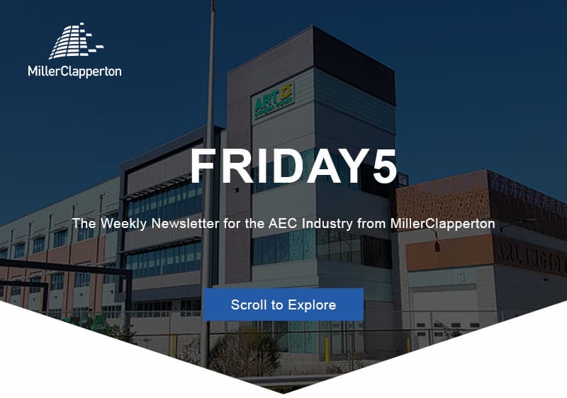 an image of a building with a sky background and the words friday 5