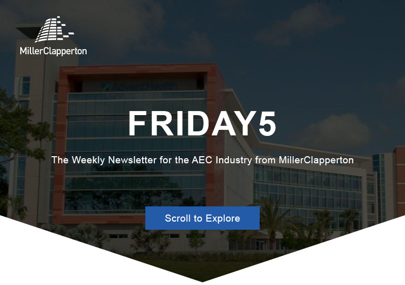an image of a building with a sky background and the words friday 5