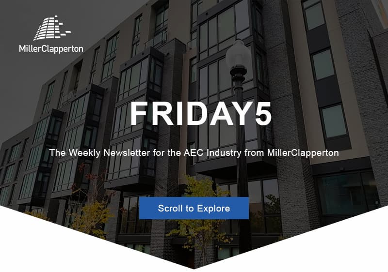 an image of a building with a sky background and the words friday 5