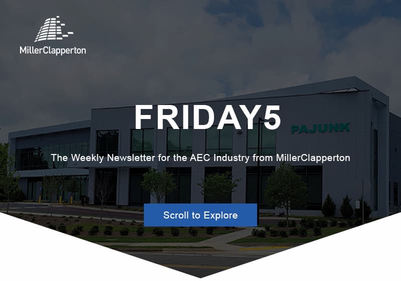 an image of a building with a sky background and the words friday 5
