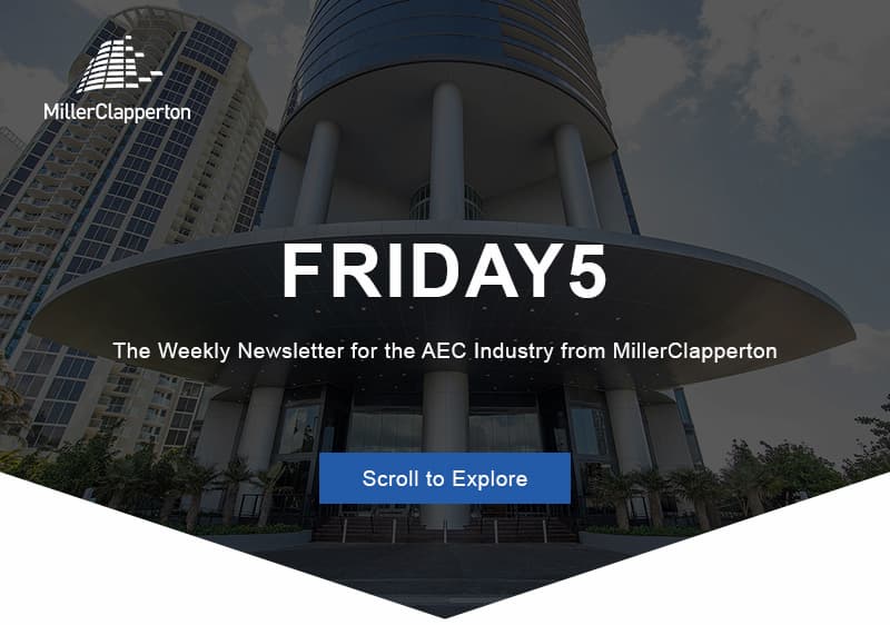 an image of a building with a sky background and the words friday 5