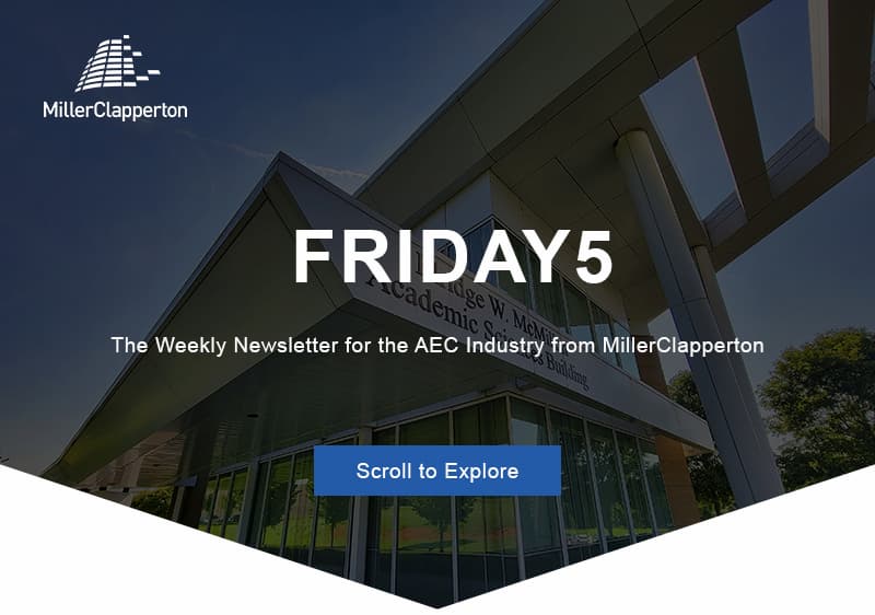 an image of a building with a sky background and the words friday 5