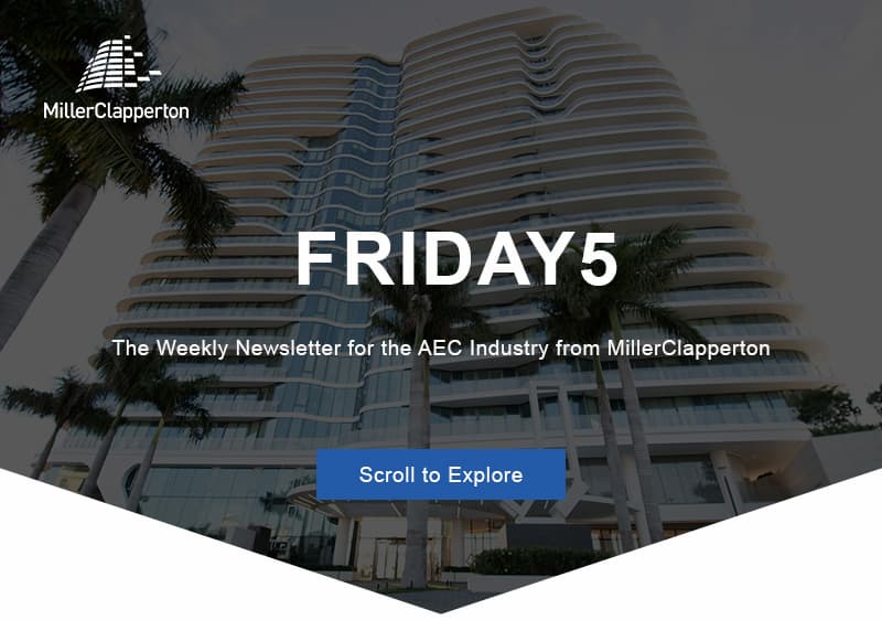 an image of a building with a sky background and the words friday 5