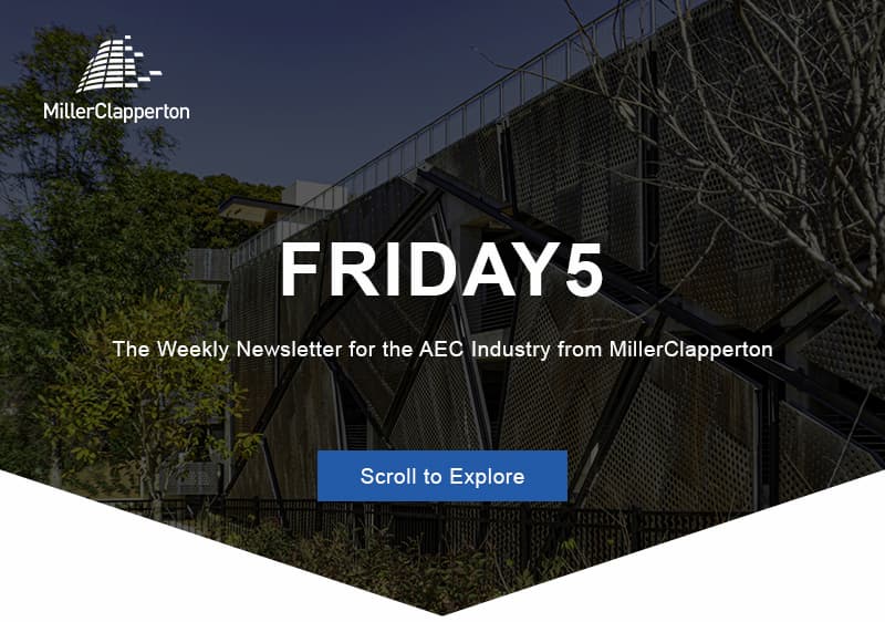 an image of a building with a sky background and the words friday 5