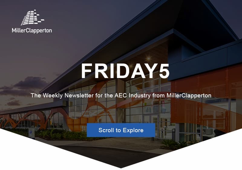 an image of a building with a sky background and the words friday 5