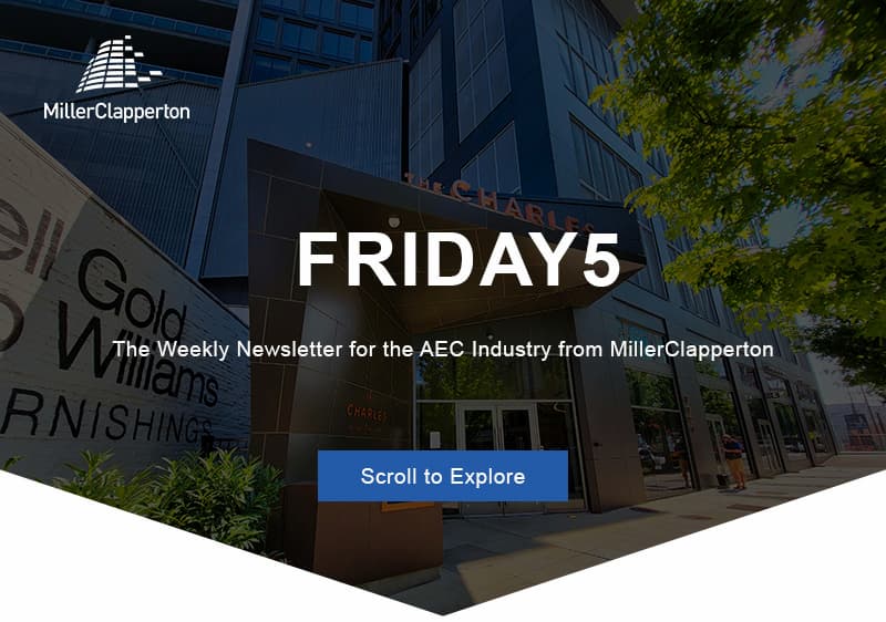 an image of a building with a sky background and the words friday 5