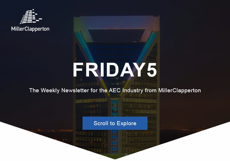 an image of a building with a sky background and the words friday 5