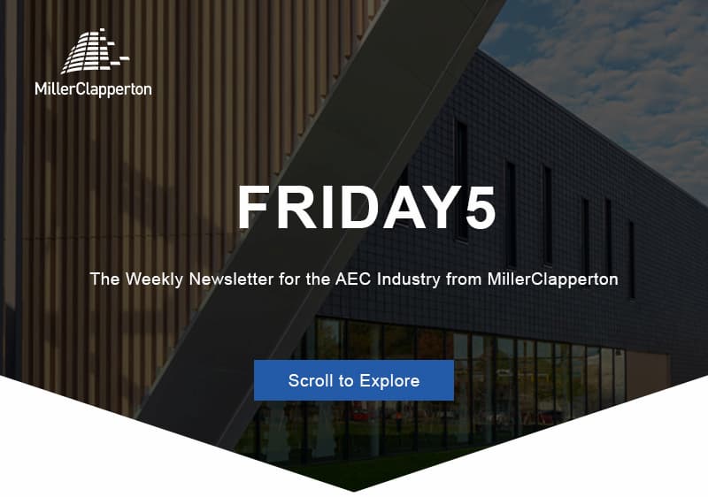 an image of a building with a sky background and the words friday 5